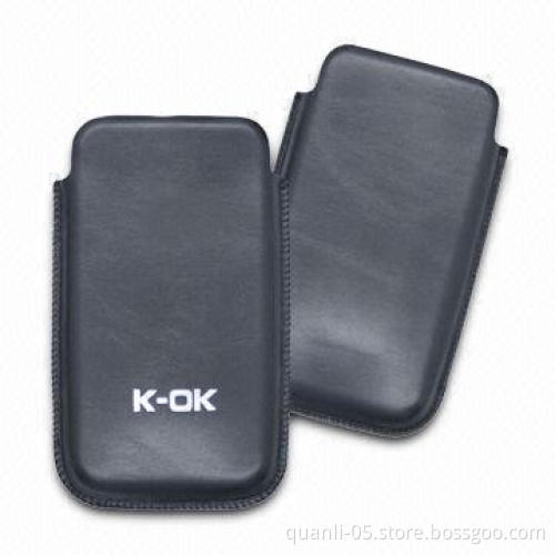 Case for iPod, Made of Genuine Leather or PU Material for All Mobile Phone Models